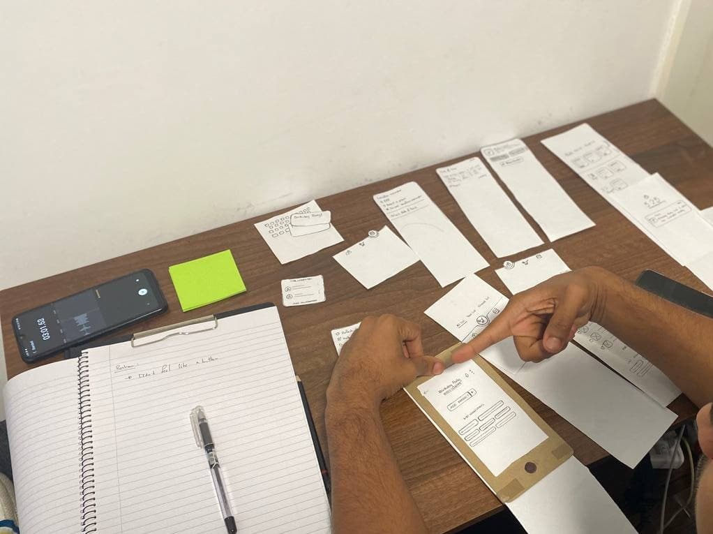 Phase 1: Wireframe Testing testing 2