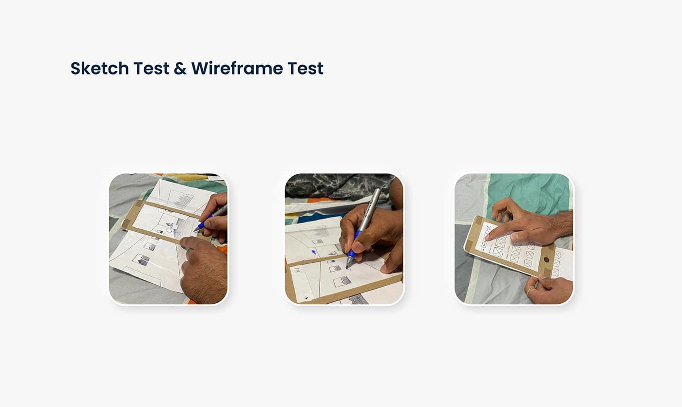 Sketch & Wireframe Testing 1