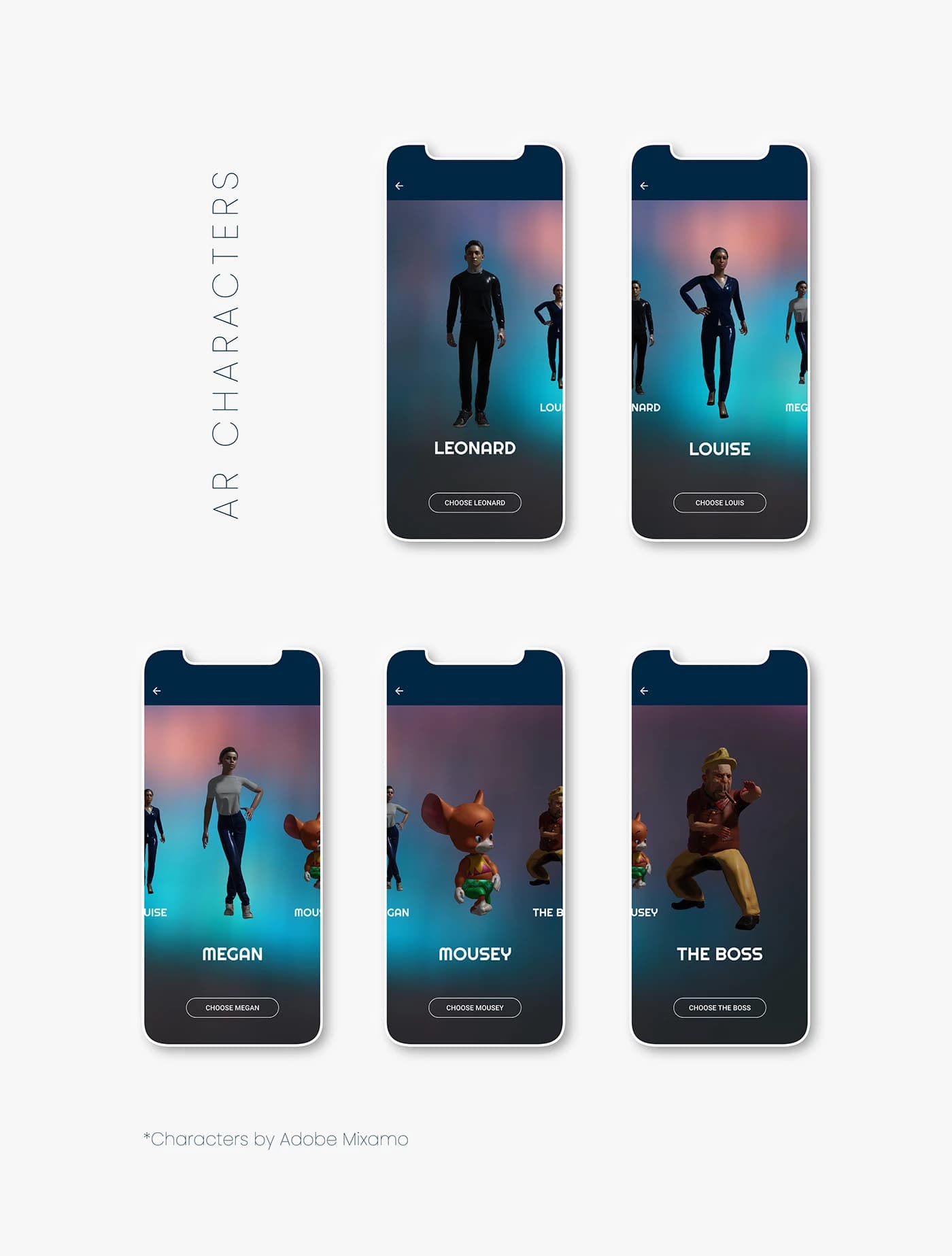 AR Guide Characters