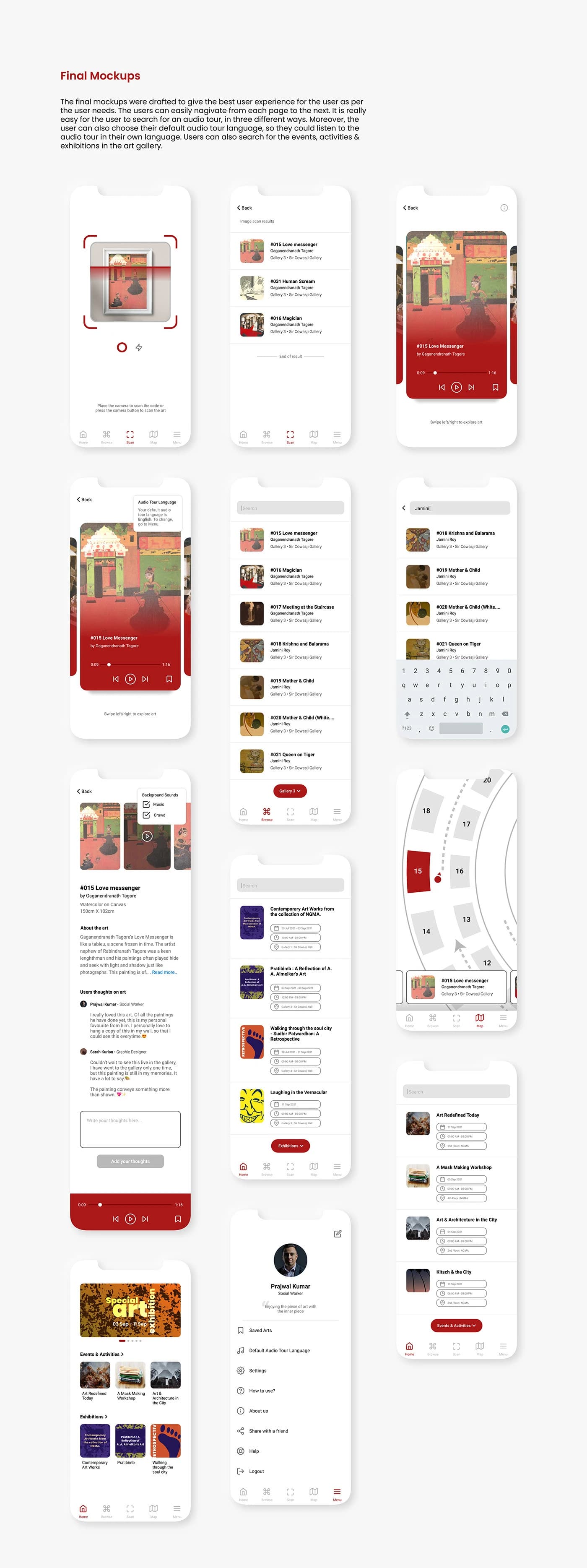 Final Mockups